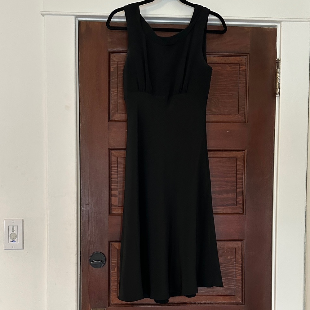 JCrew size 8 Classic Black Sleeveless A-Line Dress